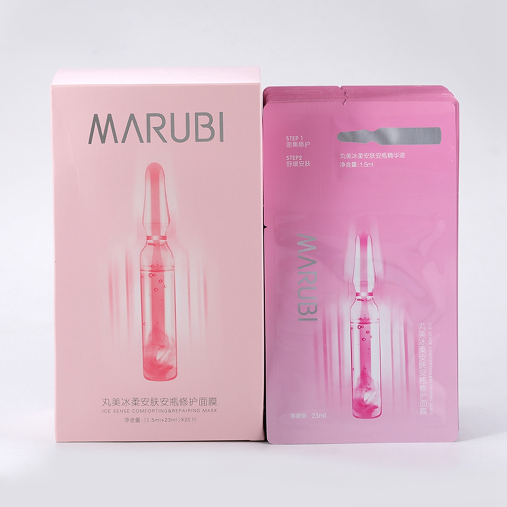 Marubi Ice Softening and Skin soothing Ampoule Repair facial mask